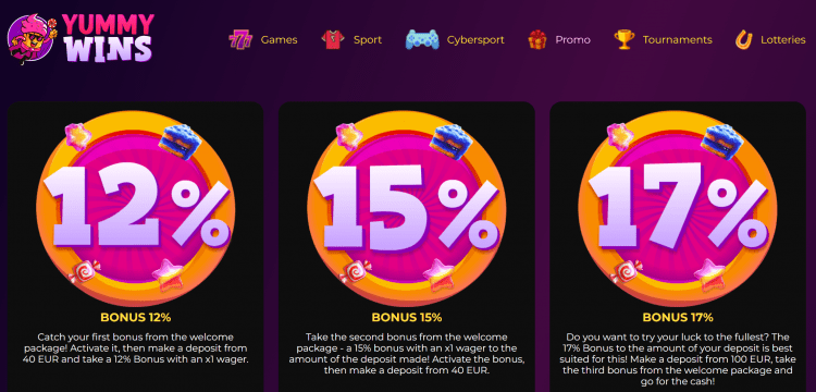 Yummy Wins Casino No Deposit Bonus