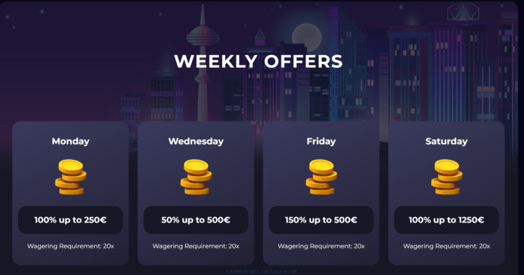 gxmble casino weekly offers