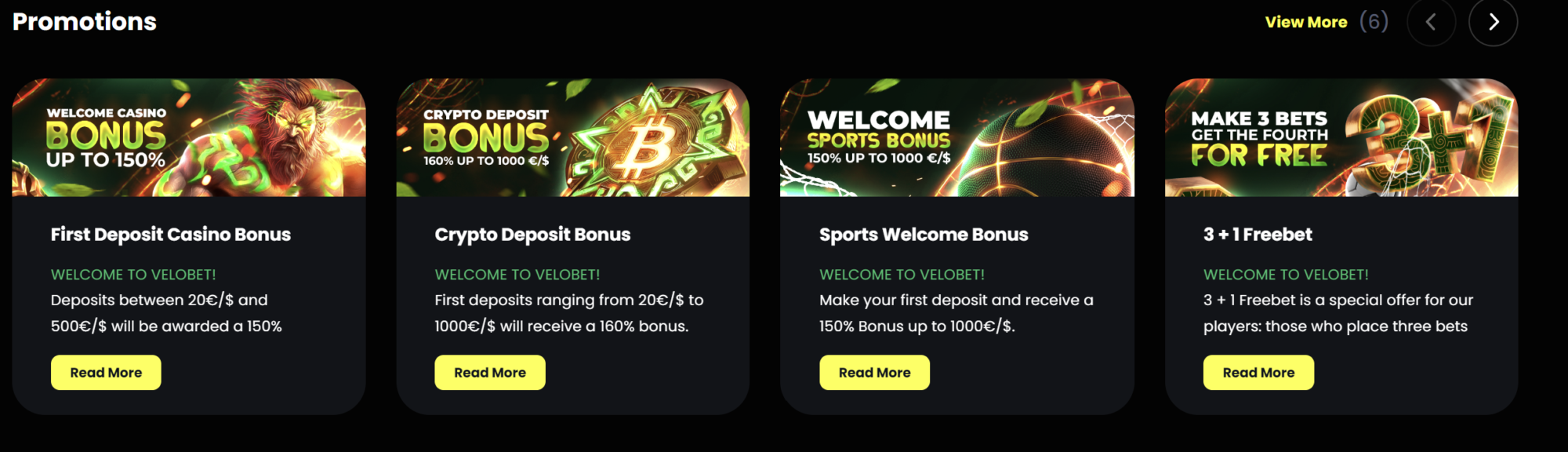 Velobet Casino No Deposit Bonus