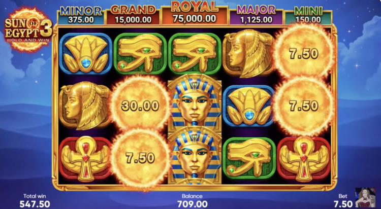 image of son of egypt slot gameplay