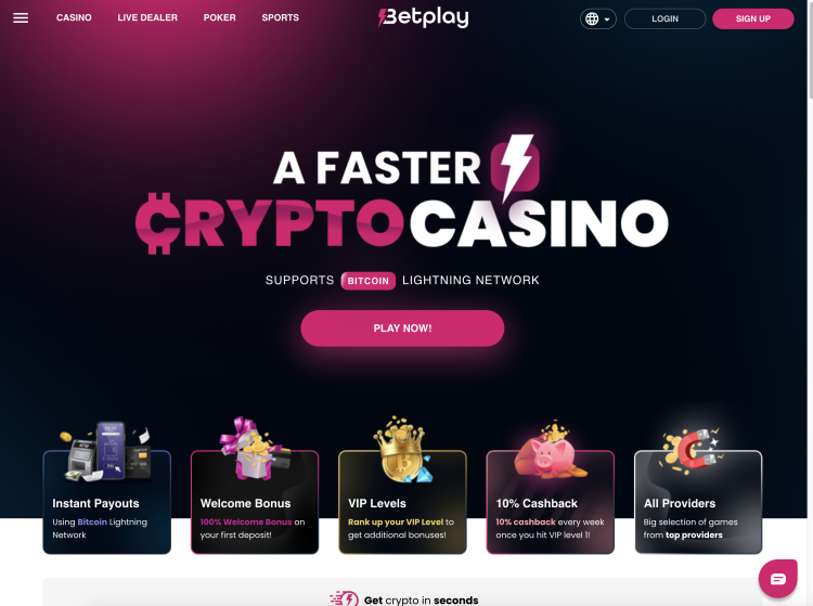 image of betplay casino website