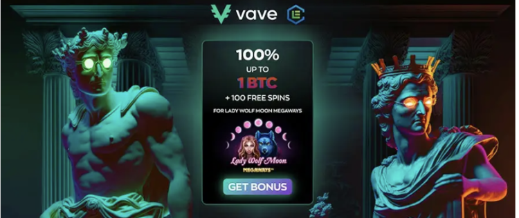 image of vave casino website